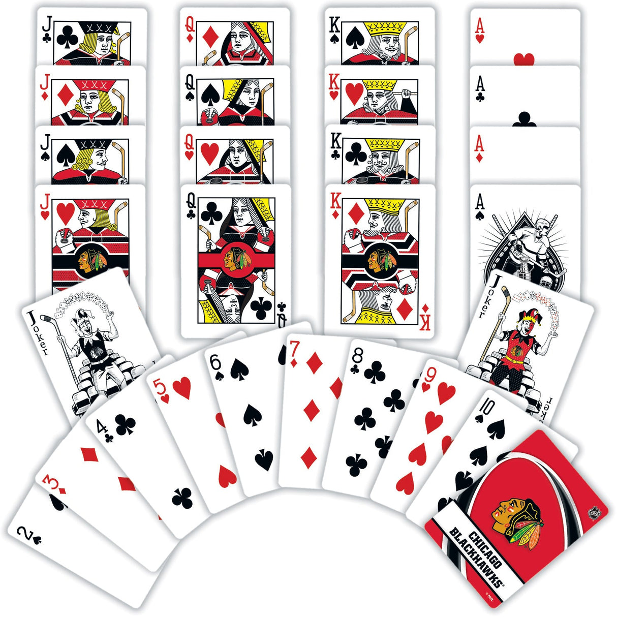 Chicago Blackhawks Playing Cards - 54 Card Deck