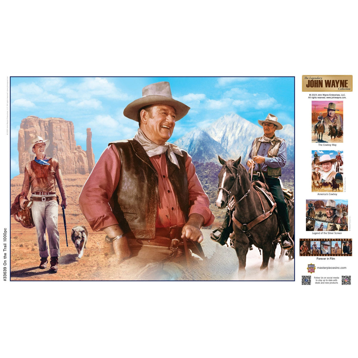 John Wayne Collection - On the Trail 1000 Piece Jigsaw Puzzle