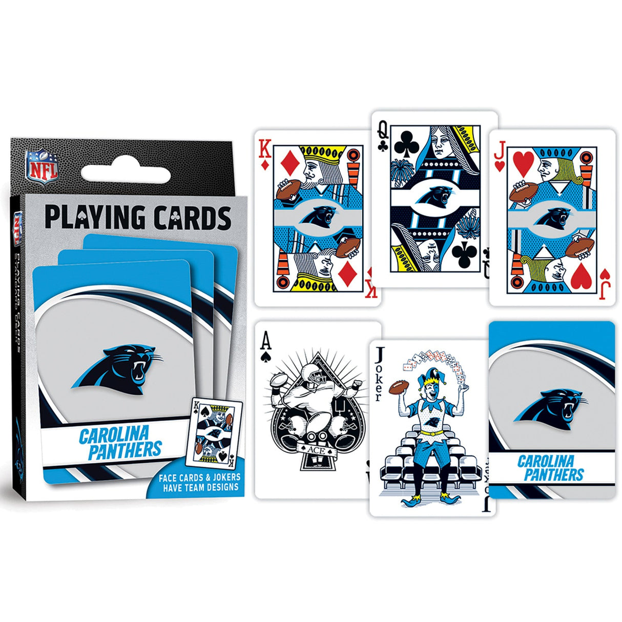 Carolina Panthers Playing Cards - 54 Card Deck