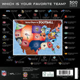 NFL - League Map 500 Piece Jigsaw Puzzle