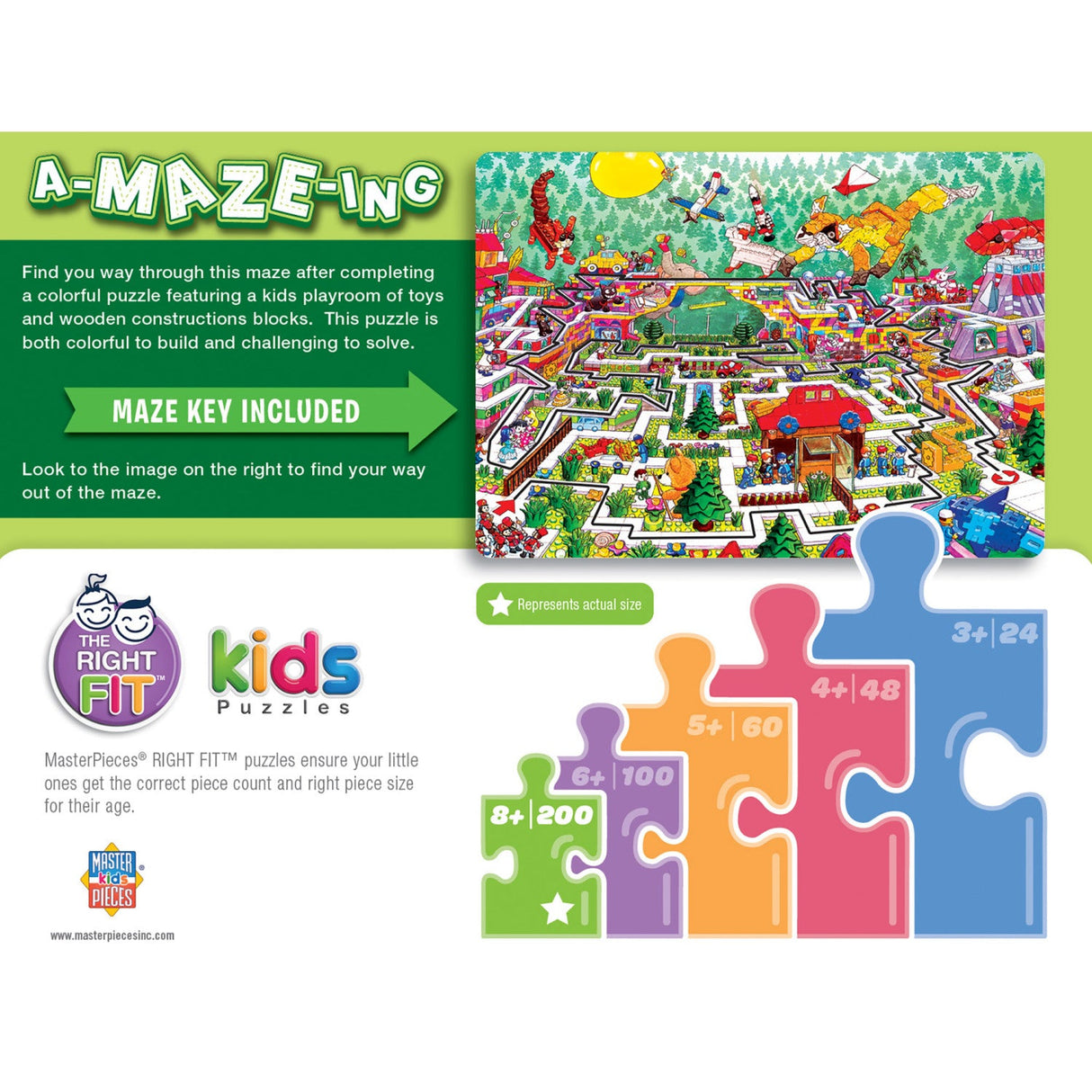 A-Maze-ing - Toy Blocks 200 Piece Jigsaw Puzzle