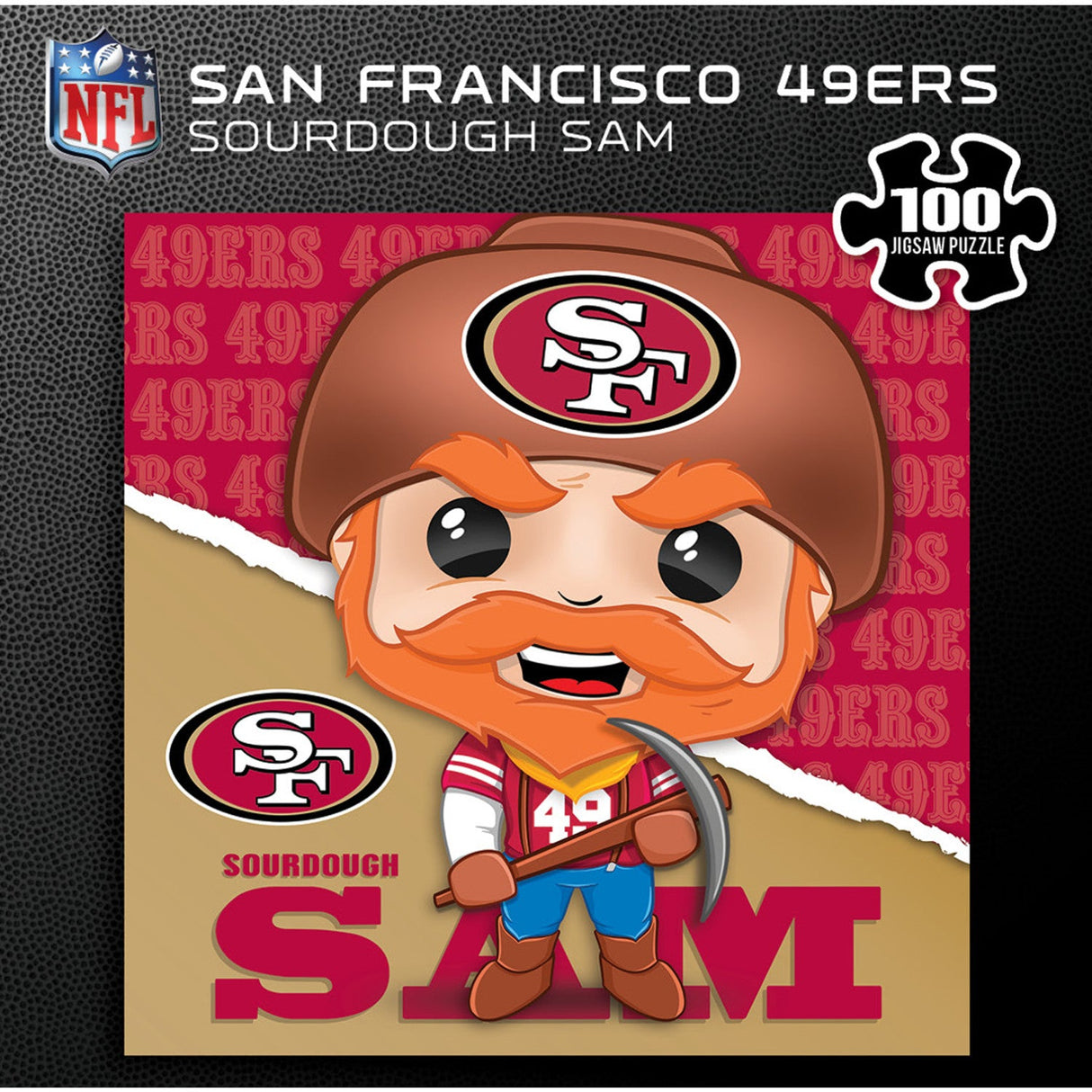 Sourdough Sam - San Francisco 49ers Mascot 100 Piece Jigsaw Puzzle