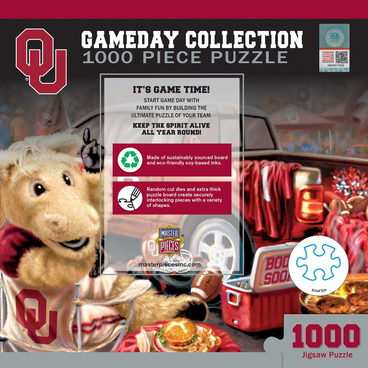 Oklahoma Sooners - Gameday 1000 Piece Jigsaw Puzzle