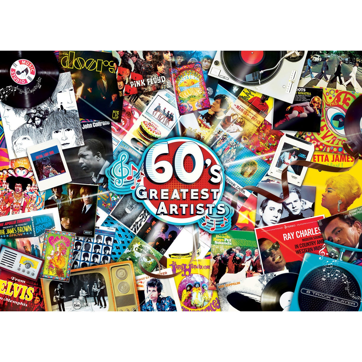 Greatest Hits - 60's Artists 1000 Piece Jigsaw Puzzle