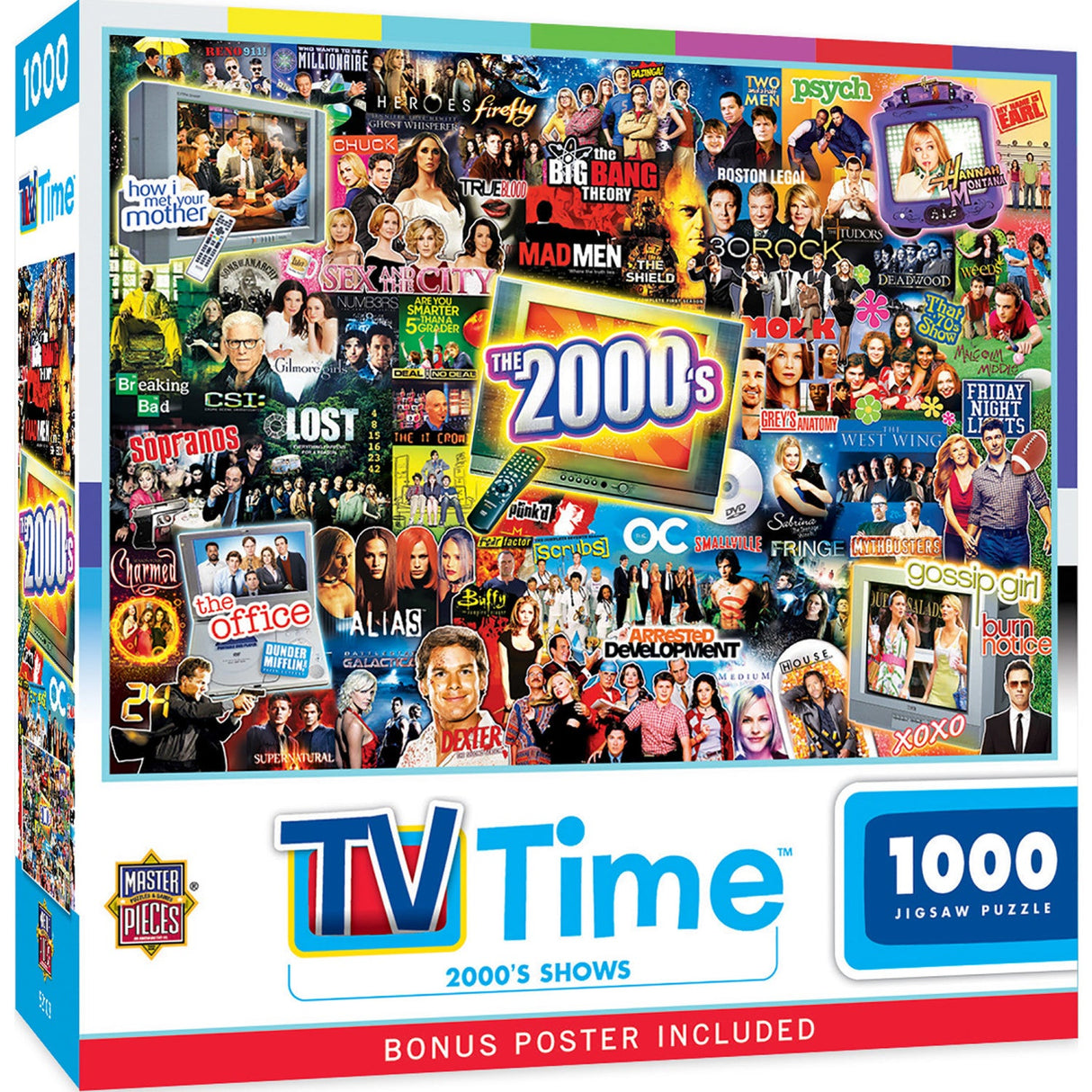 TV Time - 2000's Shows 1000 Piece Jigsaw Puzzle