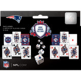 New England Patriots - 2-Pack Playing Cards & Dice Set