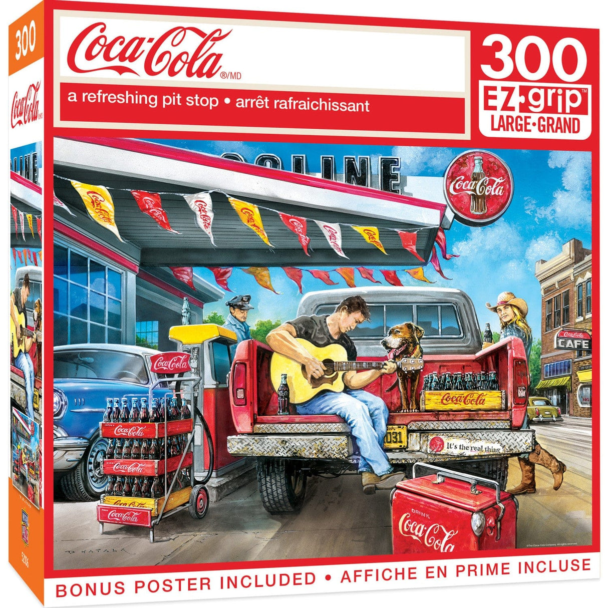 Coca-Cola - A Refreshing Pit Stop 300 Piece EZ Grip Jigsaw Puzzle