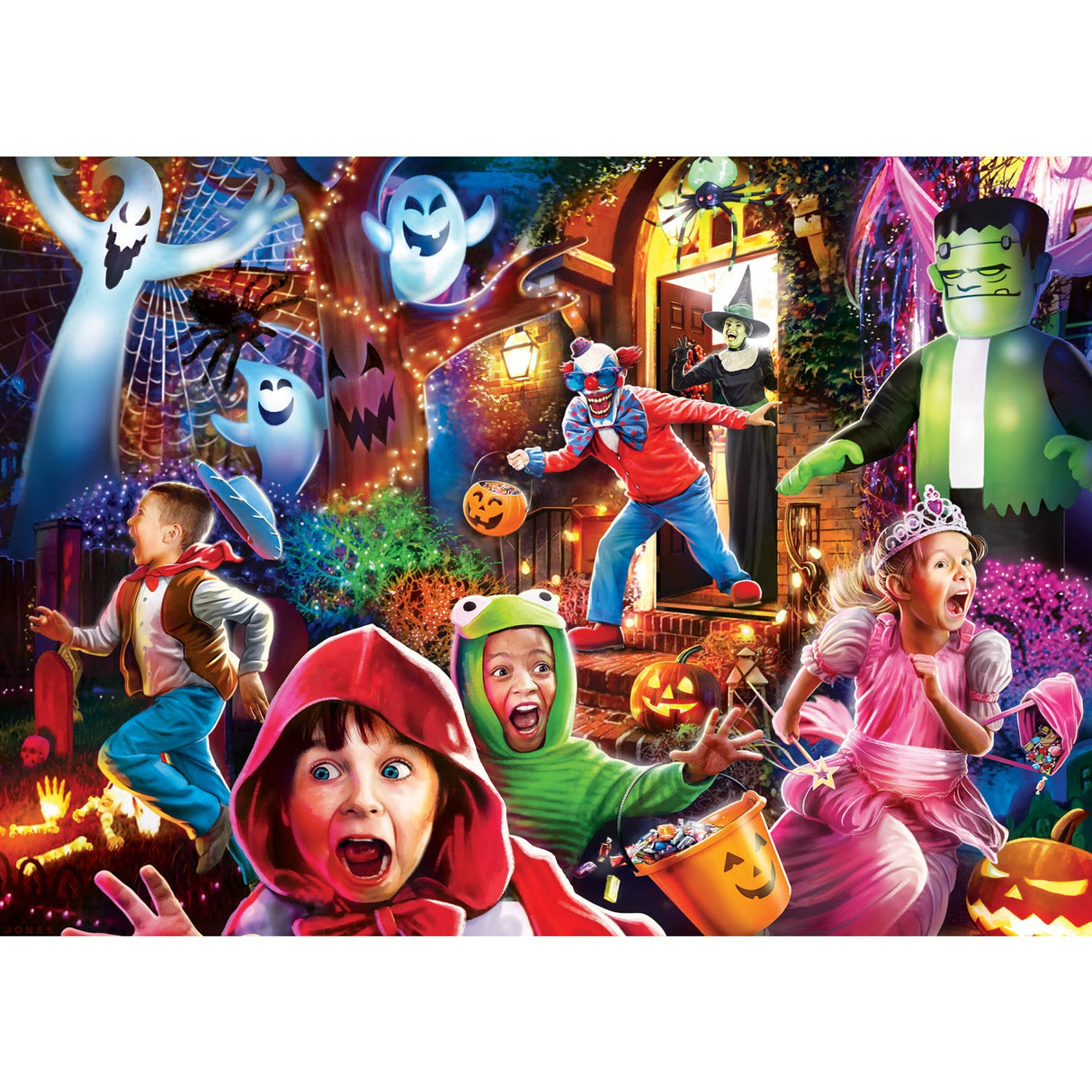 Glow in the Dark - Scared Silly 500 Piece Jigsaw Puzzle