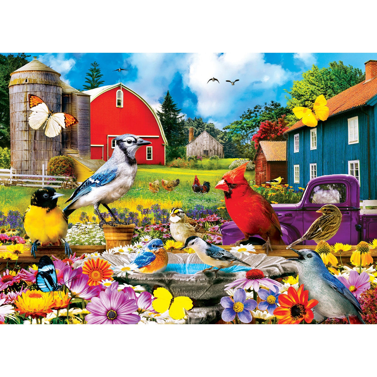 Wild & Whimsical - On The Fence 1000 Piece Jigsaw Puzzle