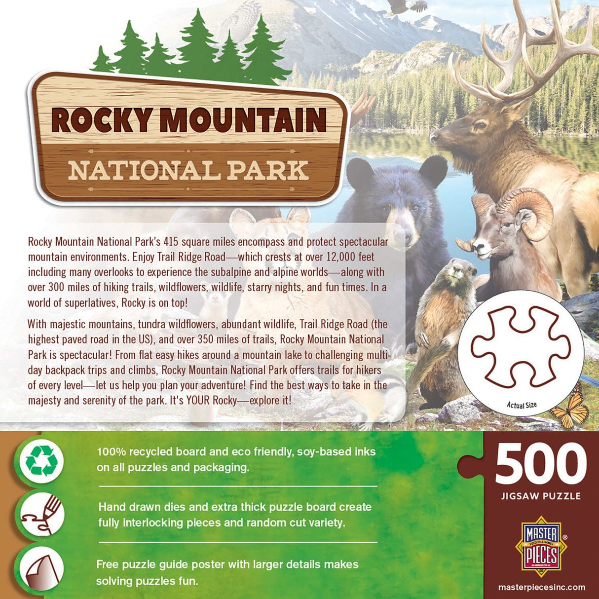 Rocky Mountain National Park 500 Piece Jigsaw Puzzle