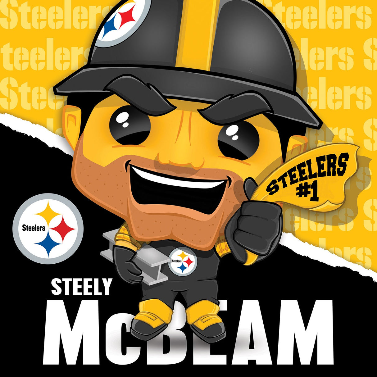 Steely McBeam - Pittsburgh Steelers Mascot 100 Piece Jigsaw Puzzle