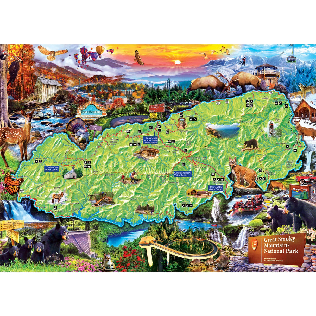 Great Smoky Mountains National Park 1000 Piece Jigsaw Puzzle