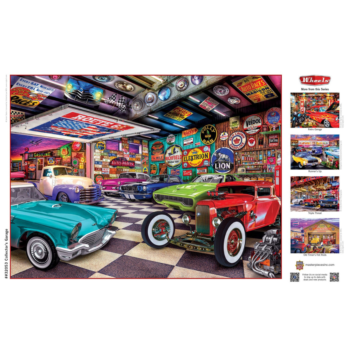 Wheels - Collector's Garage 750 Piece Jigsaw Puzzle