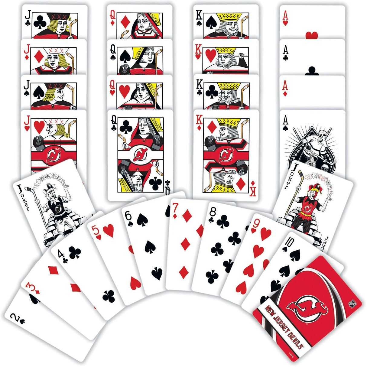 New Jersey Devils Playing Cards - 54 Card Deck