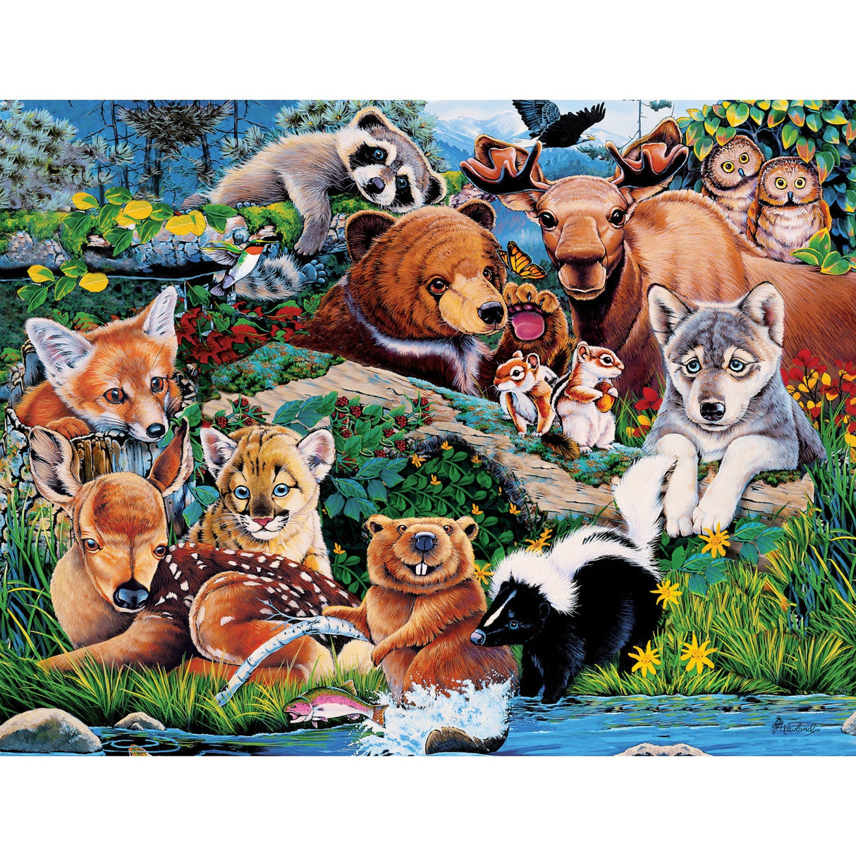 World of Animals - Forest Friends 100 Piece Jigsaw Puzzle