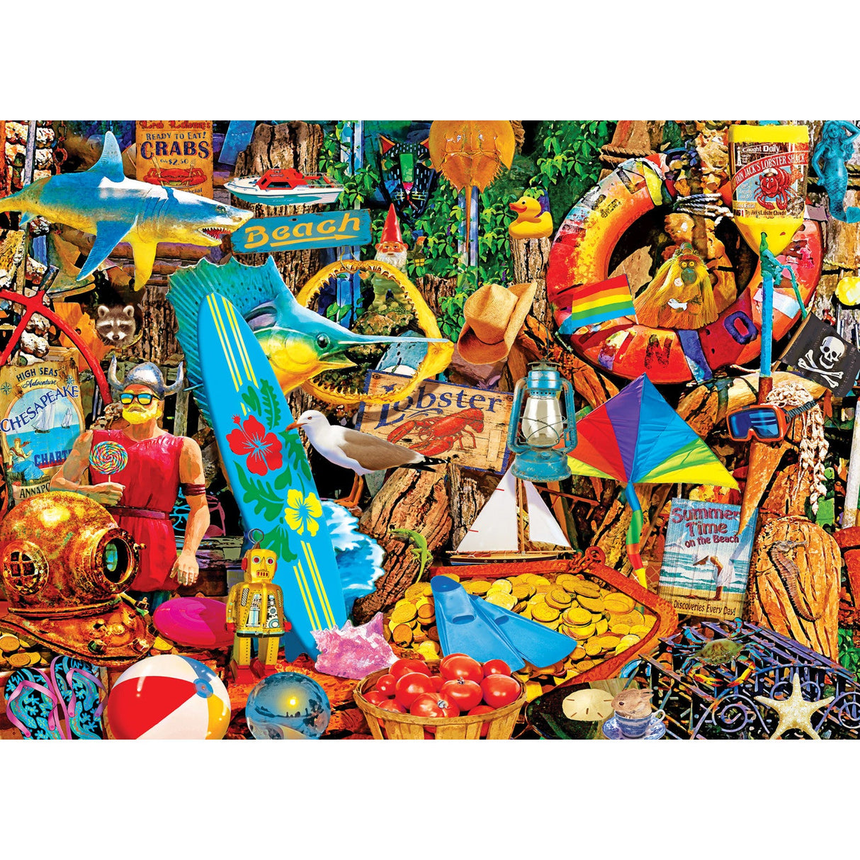 Flashbacks - Beach Time Flea Market 1000 Piece Jigsaw Puzzle