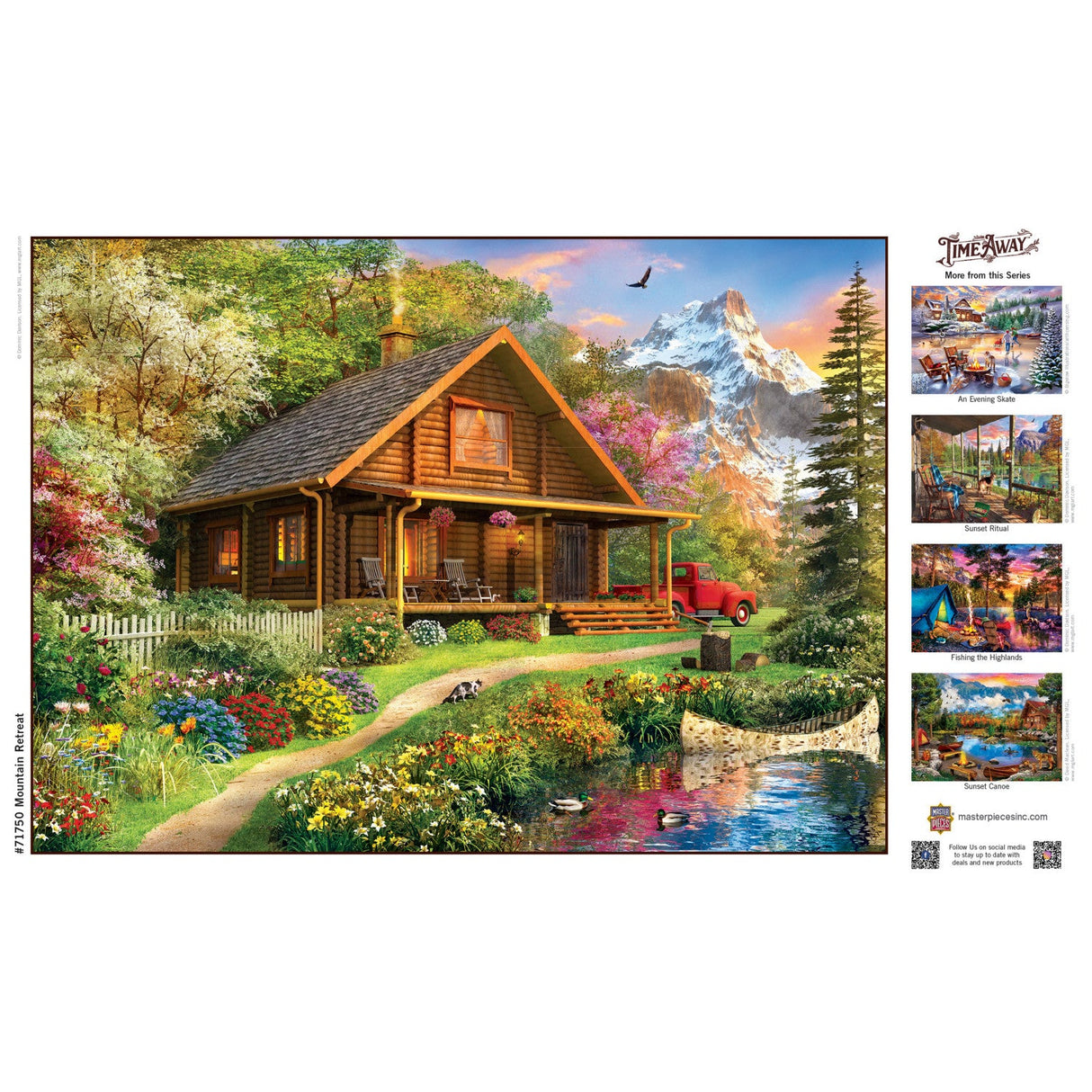 Time Away - Mountain Retreat 1000 Piece Jigsaw Puzzle