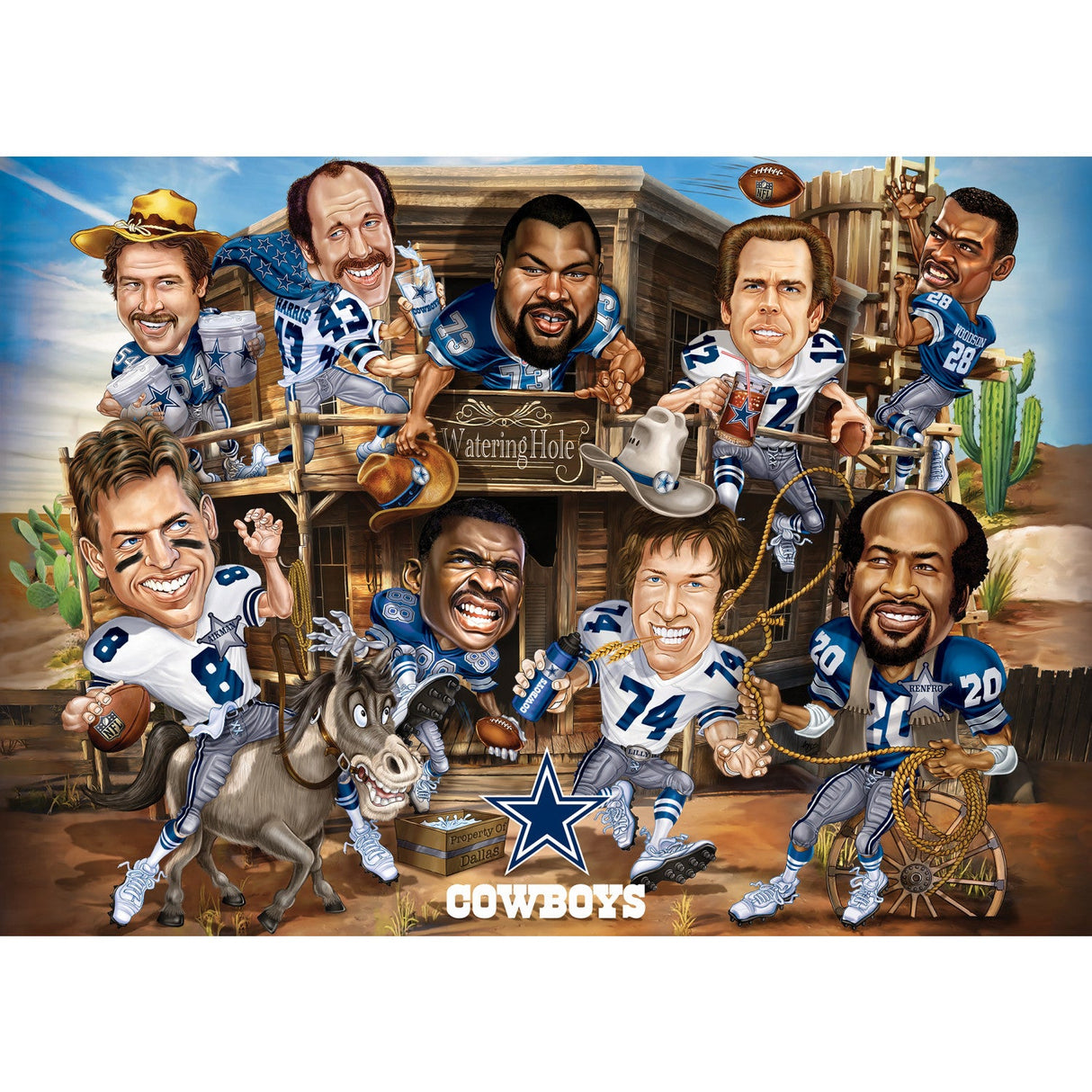 Dallas Cowboys - All Time Greats 500 Piece Jigsaw Puzzle