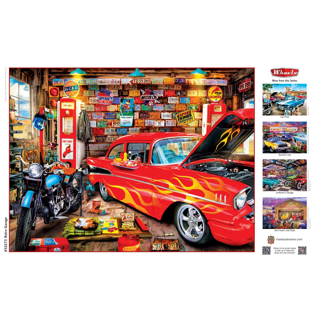 Wheels - Retro Garage 750 Piece Jigsaw Puzzle