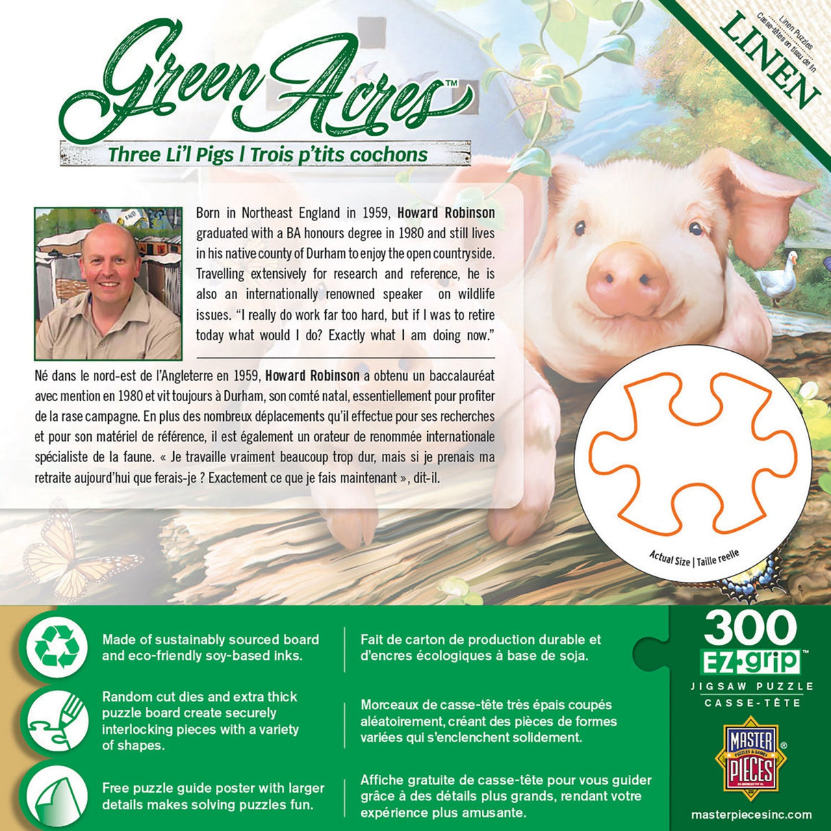 Green Acres - Three Lil' Pigs 300 Piece EZ Grip Jigsaw Puzzle