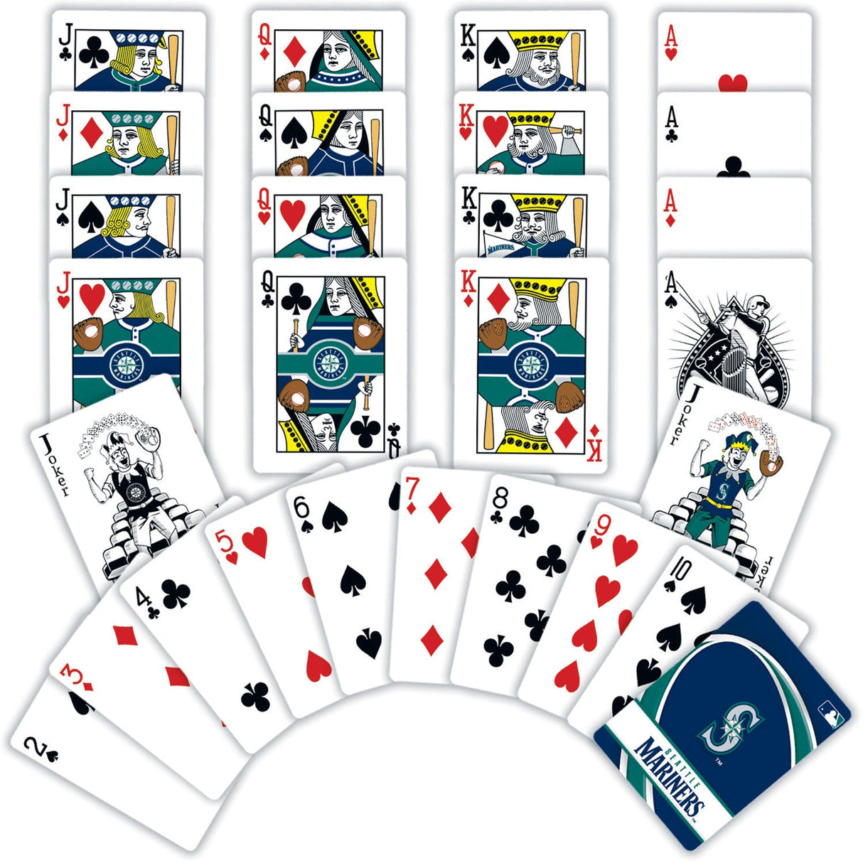 Seattle Mariners Playing Cards - 54 Card Deck