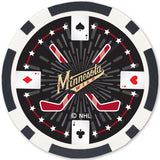 Minnesota Wild 100 Piece Poker Chips