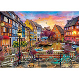 Travel Diary - Cycling at Colmar 500 Piece Jigsaw Puzzle