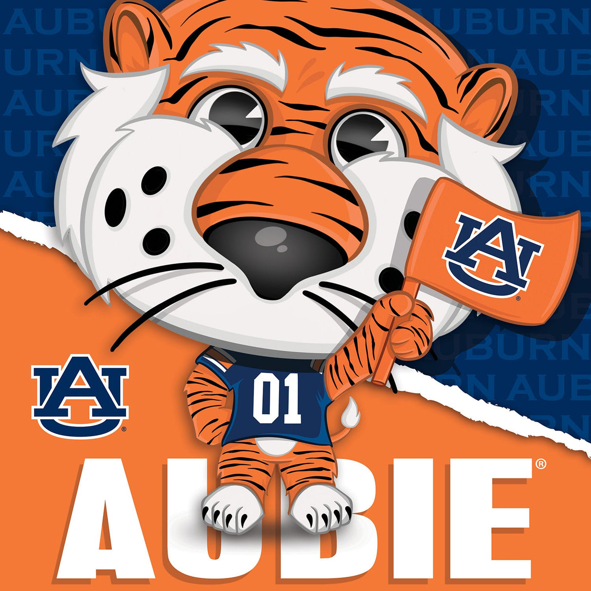 Aubie - Auburn Tigers Mascot 100 Piece Jigsaw Puzzle