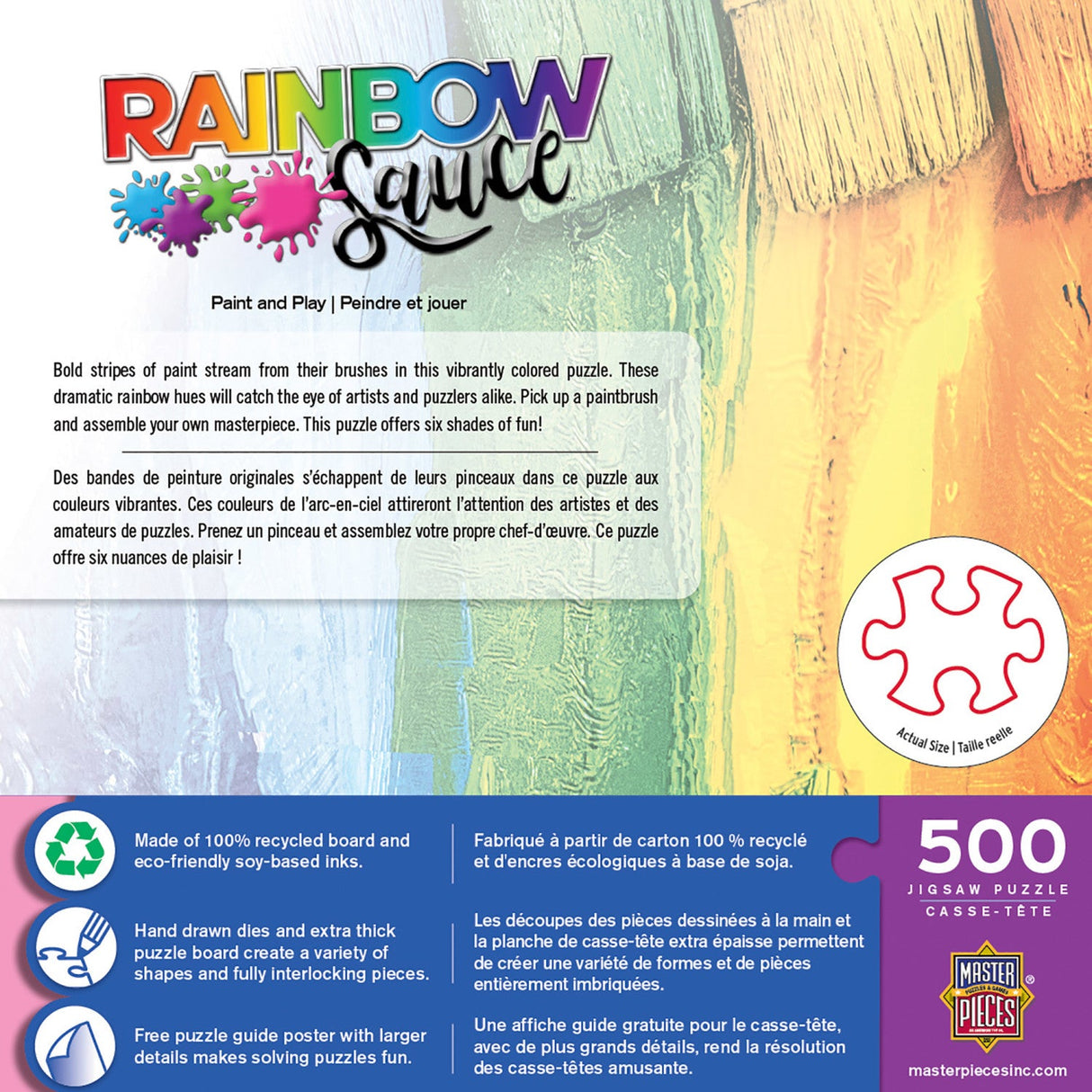 Rainbow Sauce - Paint and Play 500 Piece Jigsaw Puzzle