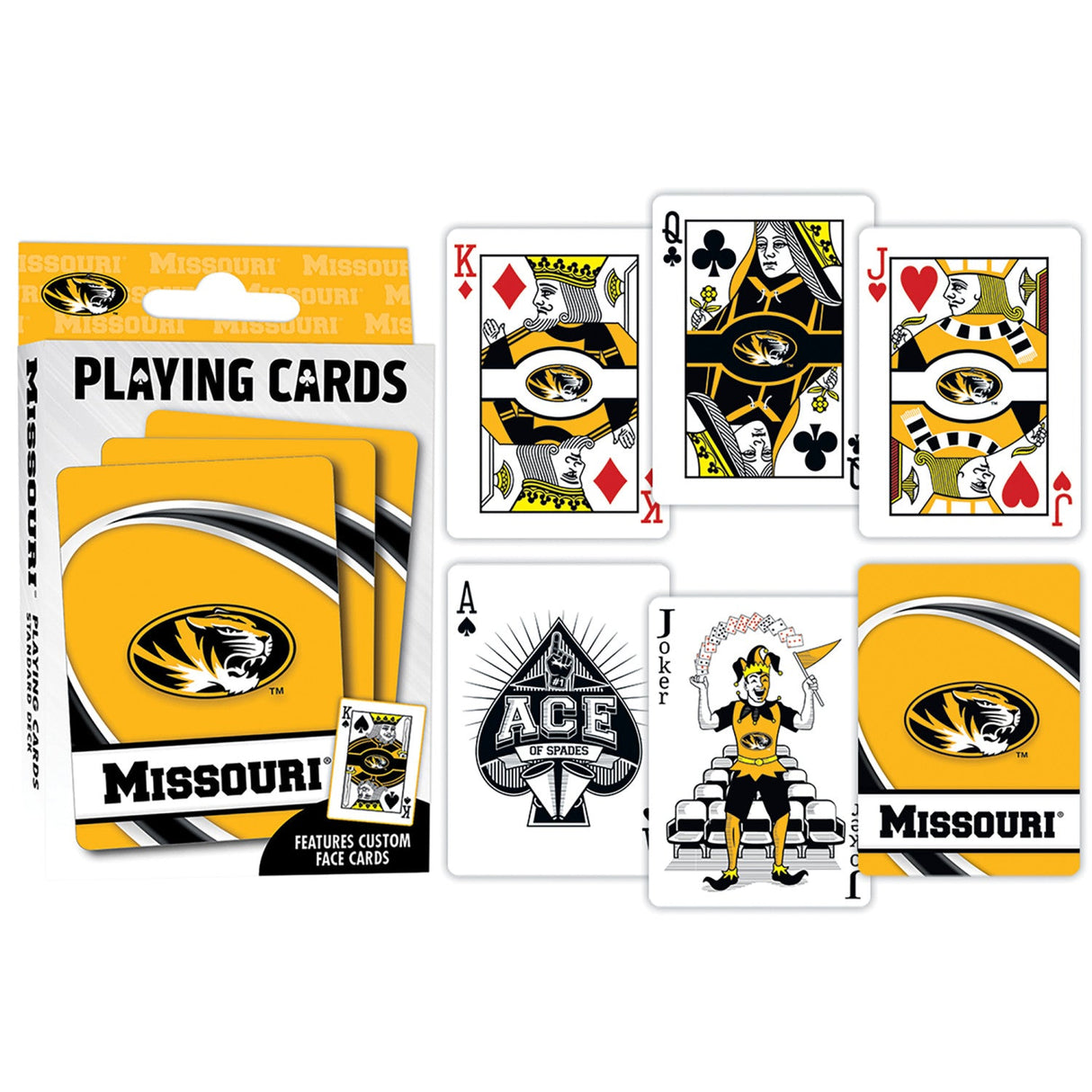 Missouri Tigers Playing Cards - 54 Card Deck