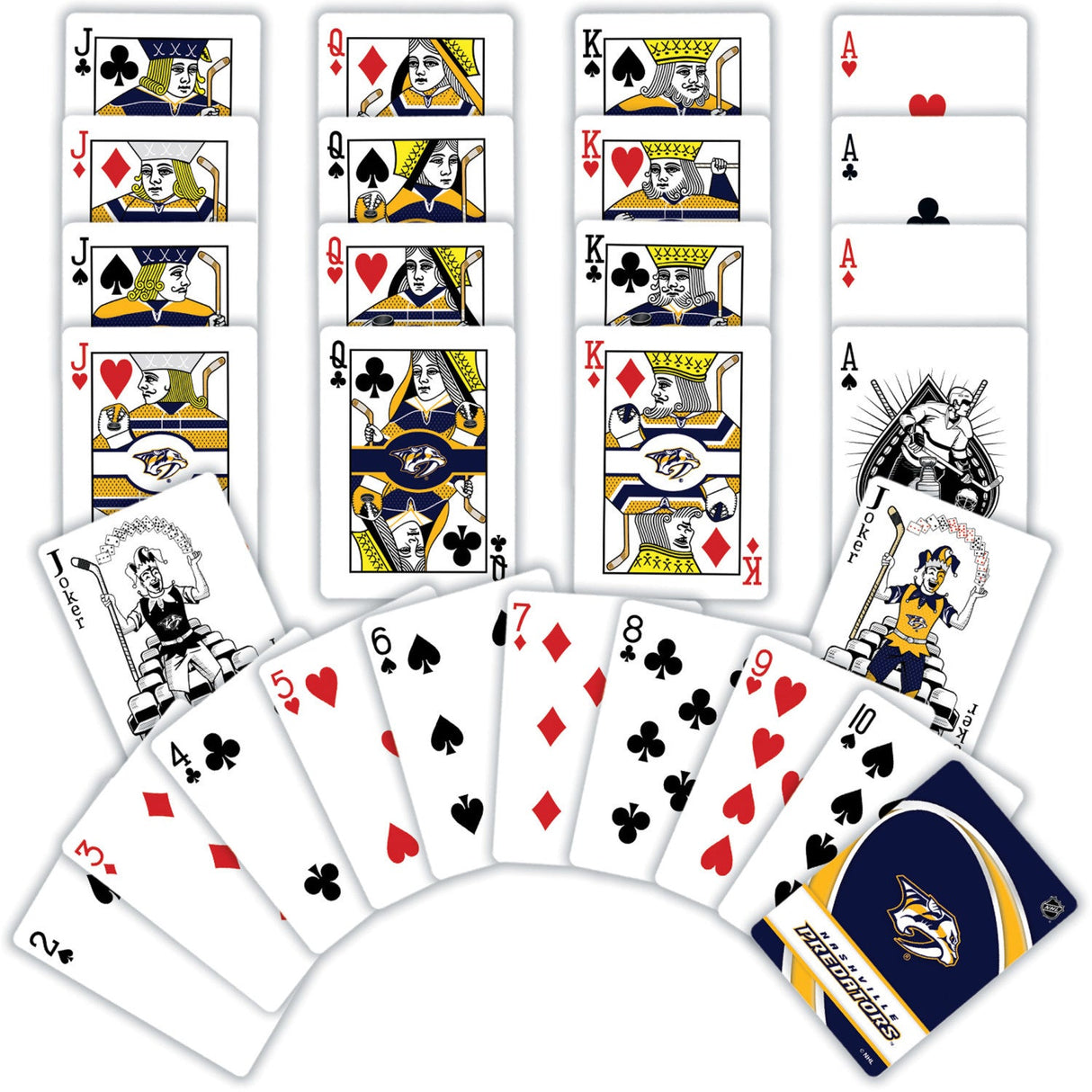 Nashville Predators Playing Cards - 54 Card Deck