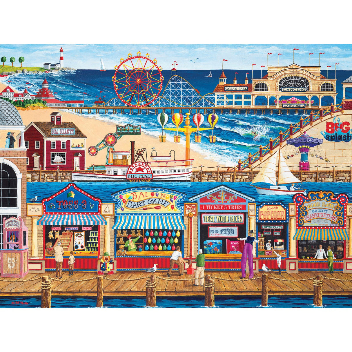 Family Time - Ocean Park 400 Piece Jigsaw Puzzle