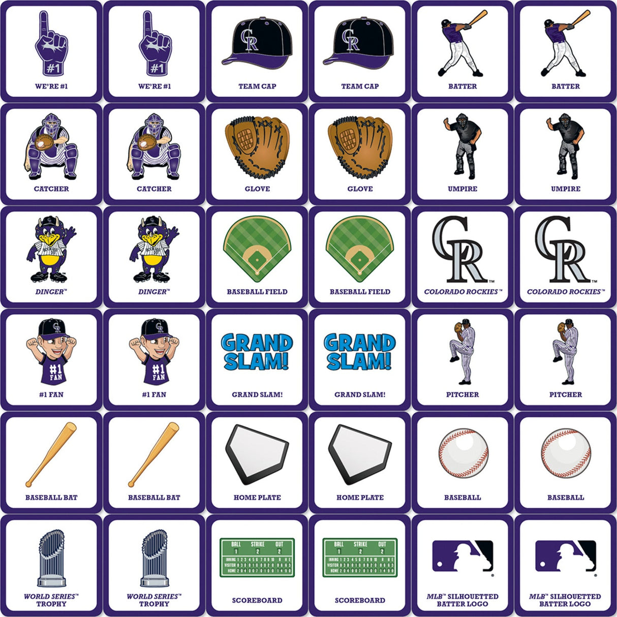 Colorado Rockies Matching Game