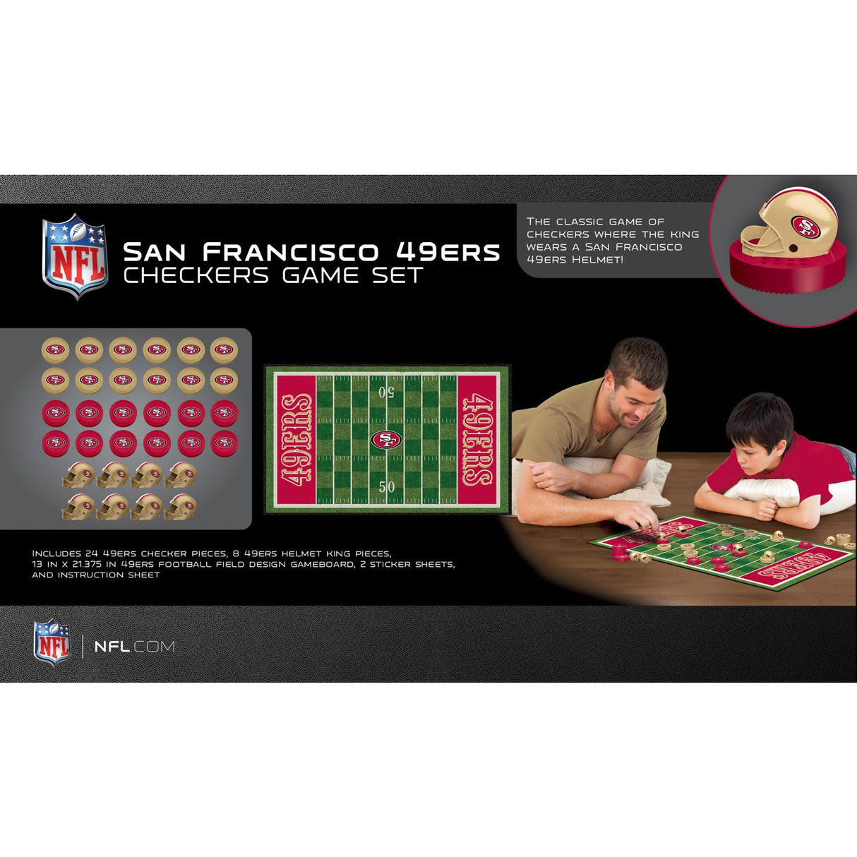 San Francisco 49ers Checkers Board Game