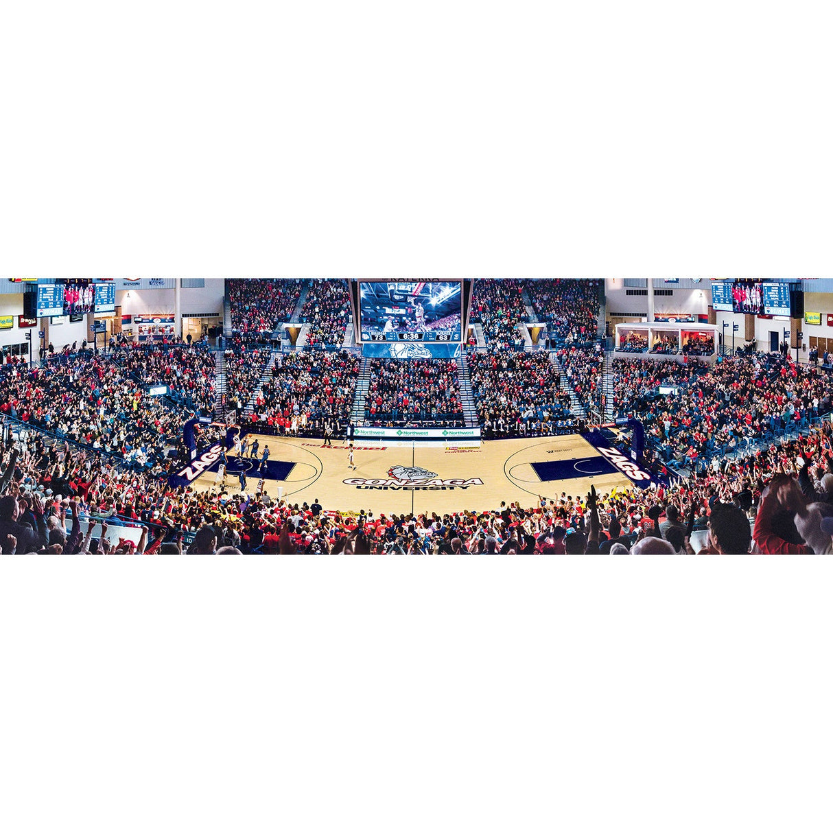 Gonzaga Bulldogs - 1000 Piece Panoramic Jigsaw Puzzle