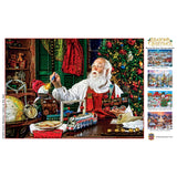 Season's Greetings - Santa's Workshop 1000 Piece Jigsaw Puzzle