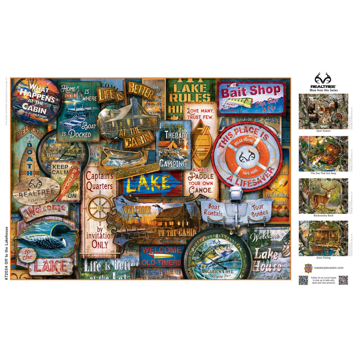 Realtree - Off to the Lakehouse 1000 Piece Jigsaw Puzzle