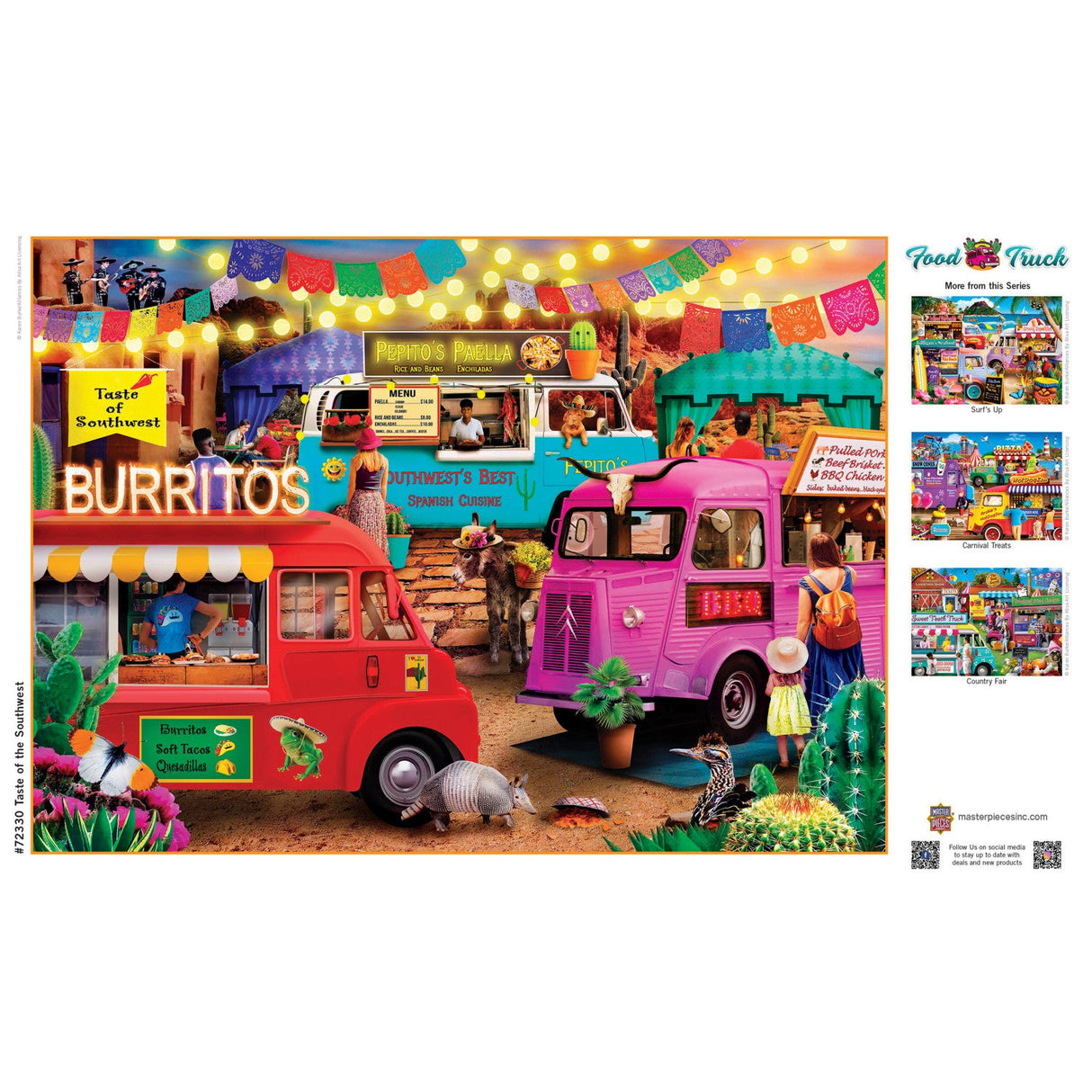 Food Truck Roundup - Taste of the Southwest 1000 Piece Jigsaw Puzzle