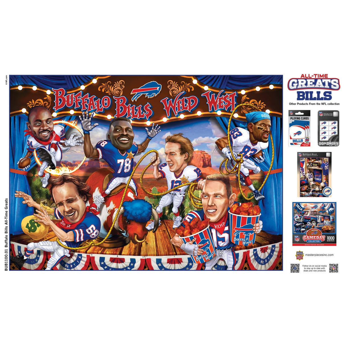 Buffalo Bills - All Time Greats 500 Piece Jigsaw Puzzle