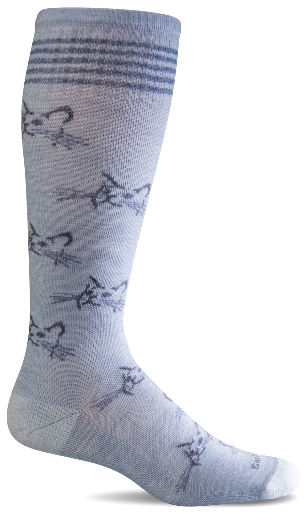 Women's Feline Fancy Moderate Graduated Compression Socks by Sockwell Socks