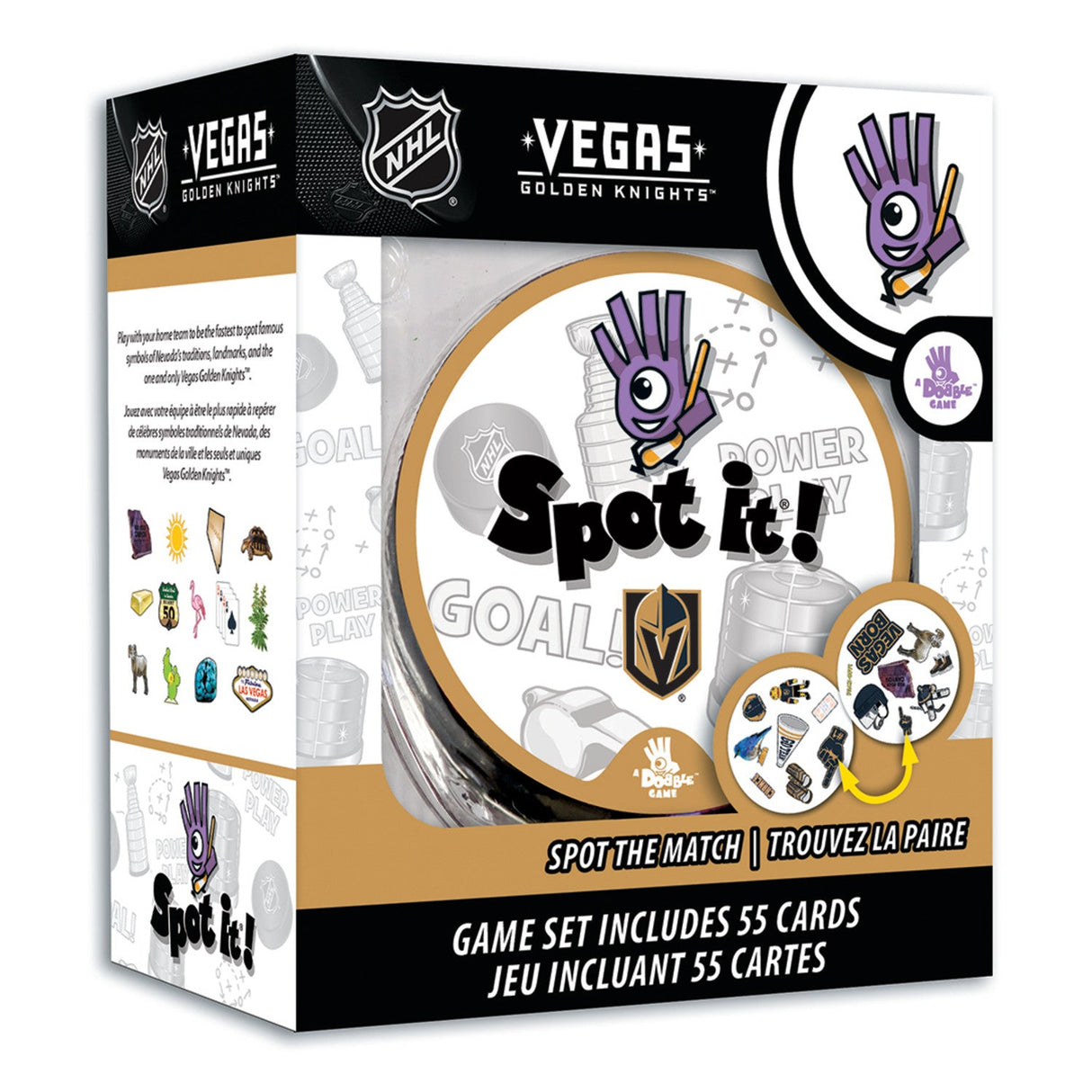 Las Vegas Golden Knights Spot It! Card Game