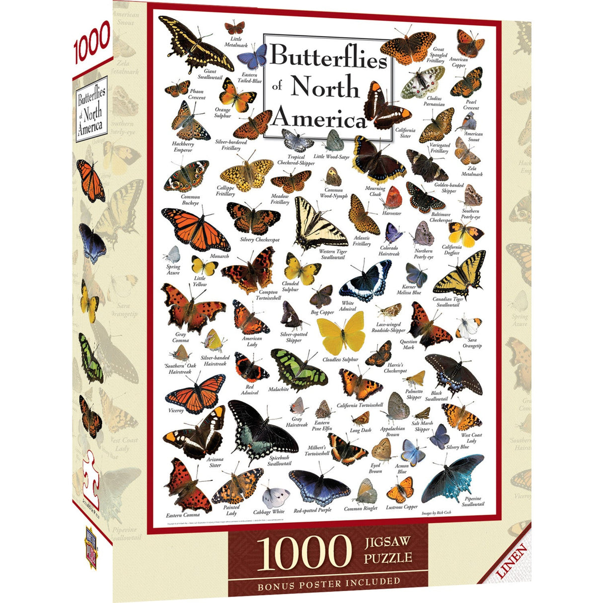 Butterflies of North America 1000 Piece Jigsaw Puzzle