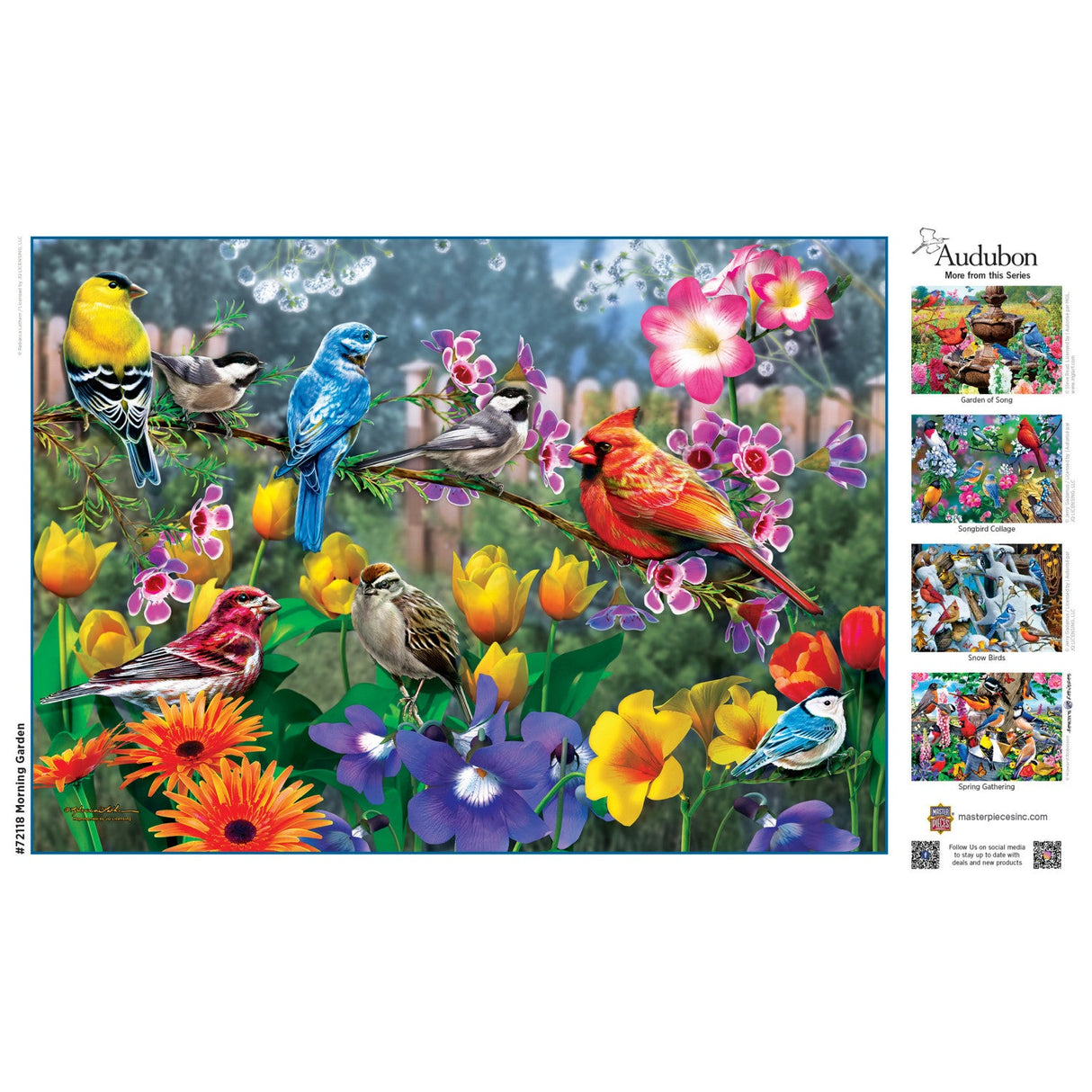 Audubon - Morning Garden 1000 Piece Jigsaw Puzzle