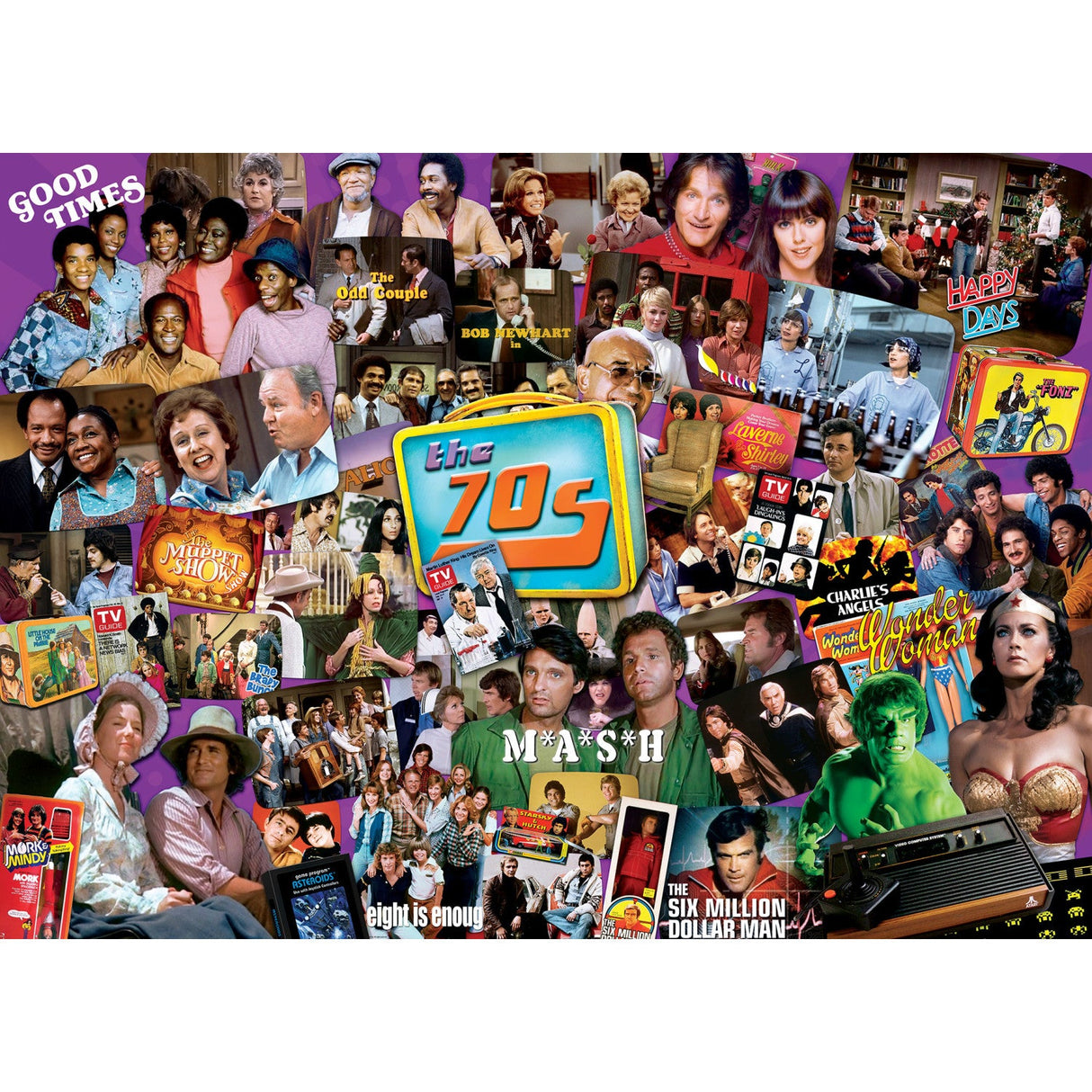 TV Time - 70's Shows 1000 Piece Jigsaw Puzzle