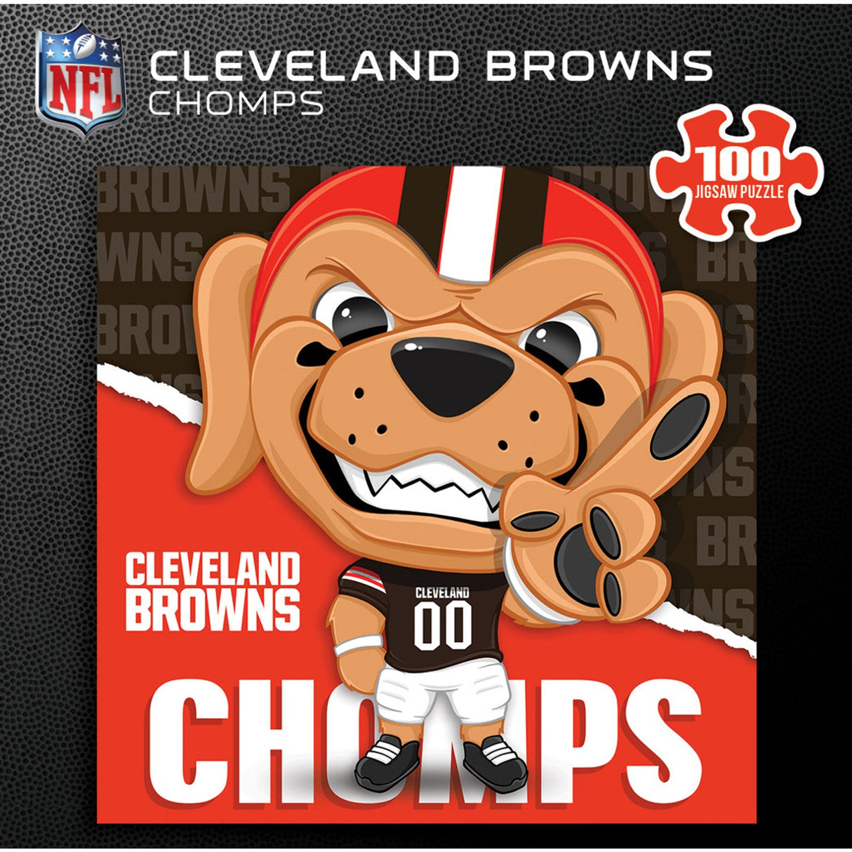 Chomps - Cleveland Browns Mascot 100 Piece Jigsaw Puzzle