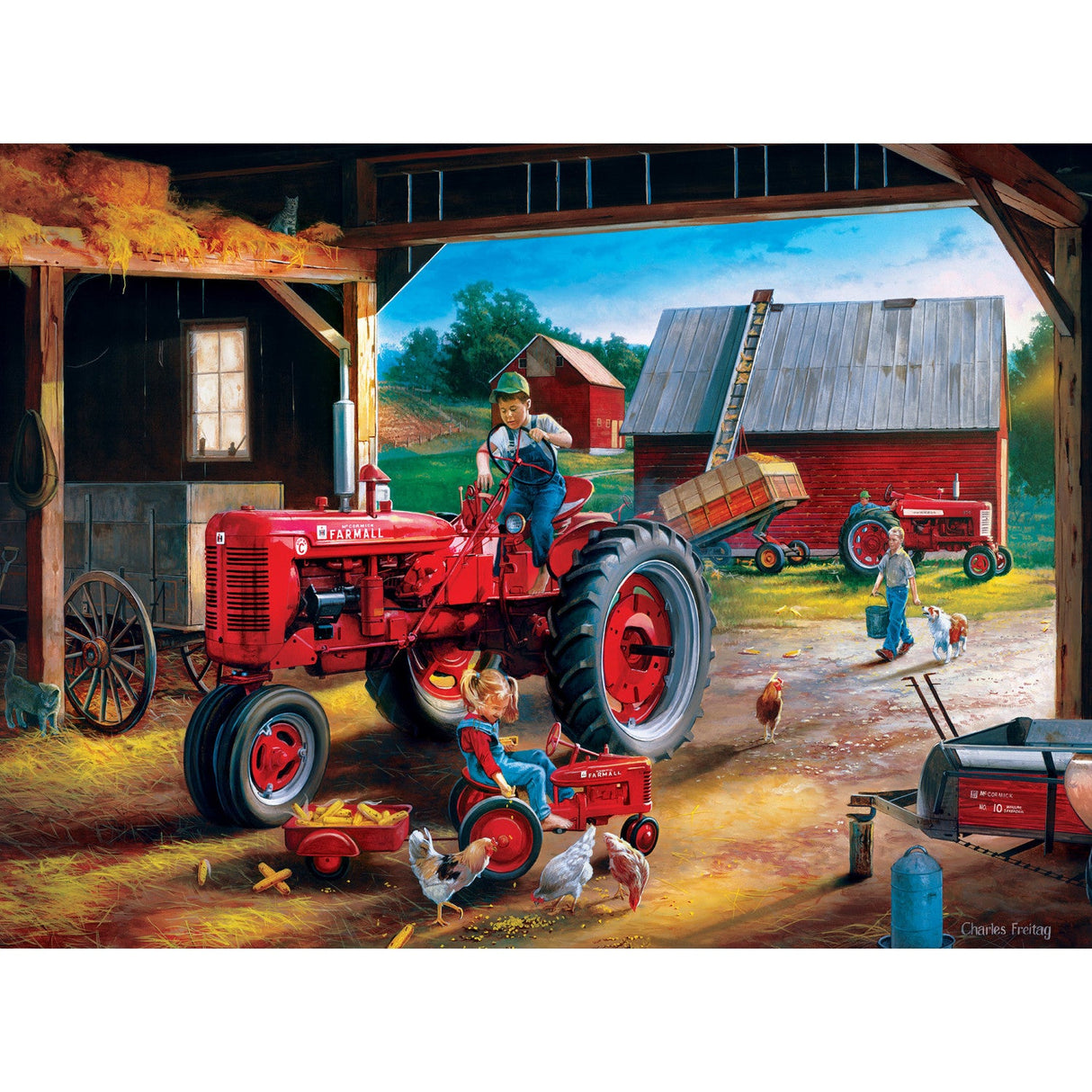 Farmall 4-Pack 500 Piece Jigsaw Puzzles