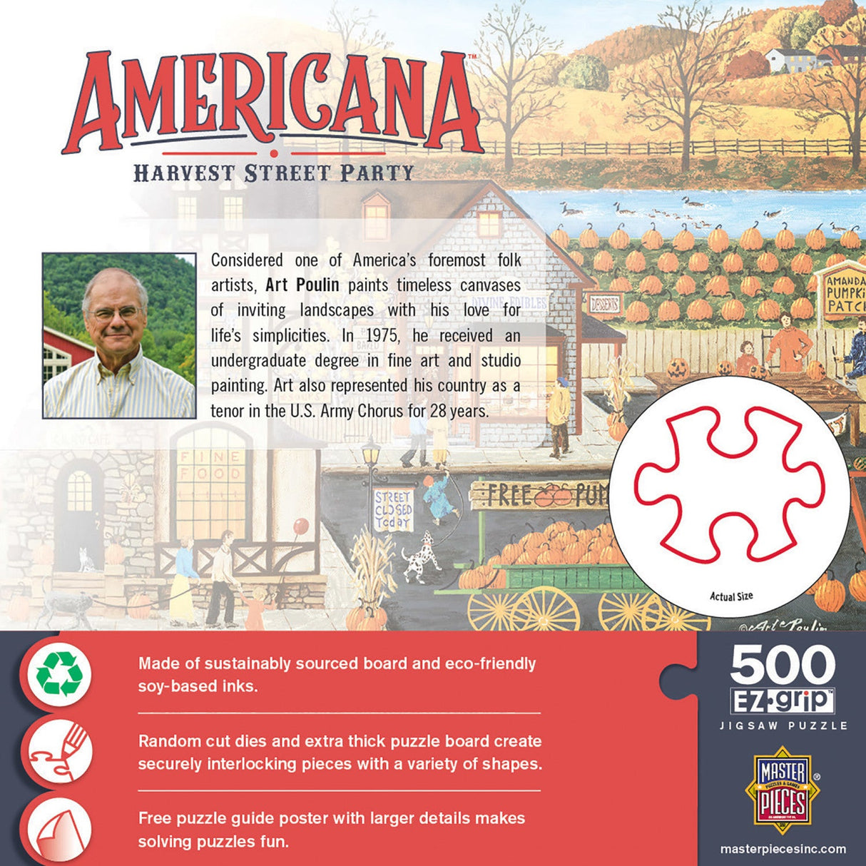 Americana - Harvest Street Party 500 Piece EZ Grip Jigsaw Puzzle