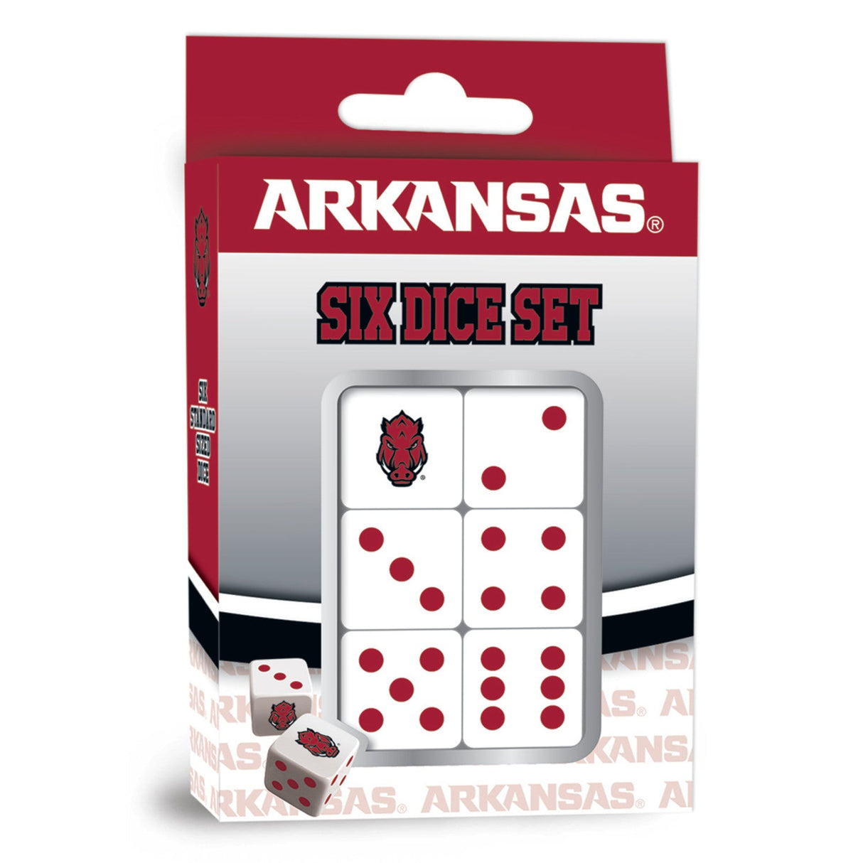 Arkansas Razorbacks Dice Set