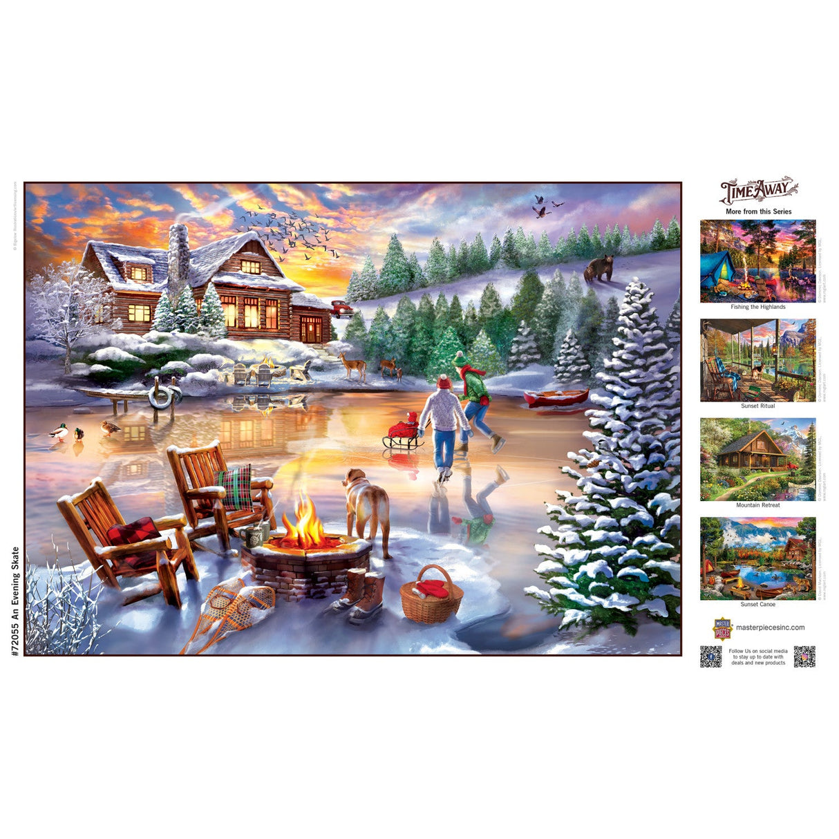 Time Away - An Evening Skate 1000 Piece Jigsaw Puzzle