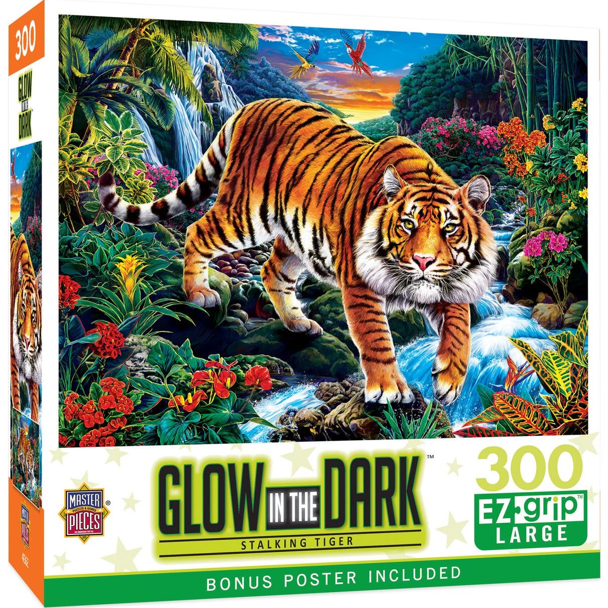 Glow in the Dark - Stalking Tiger 300 Piece EZ Grip Jigsaw Puzzle